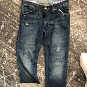 GAP 1969 Deconstructed Boyfriend Cropped Jeans